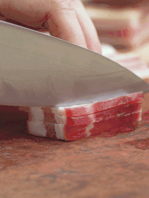 金字淡咸肉切絲。